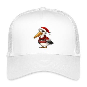 Noël Pélican Bird - Casquette trucker enfant - blanc - Devant