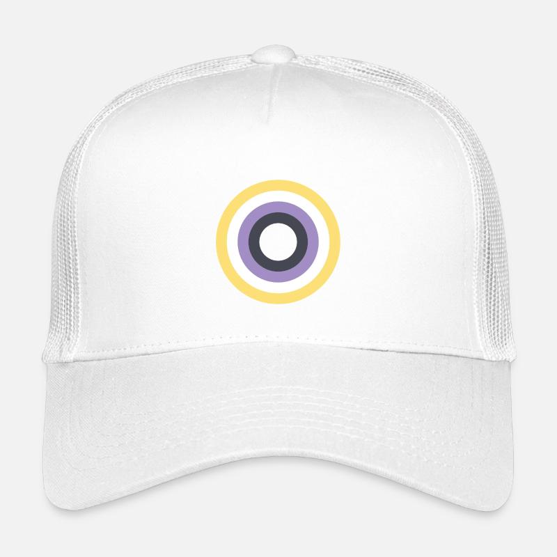 Concentric Ring Palette LGBTQ Non Binary Kids’ Trucker Cap