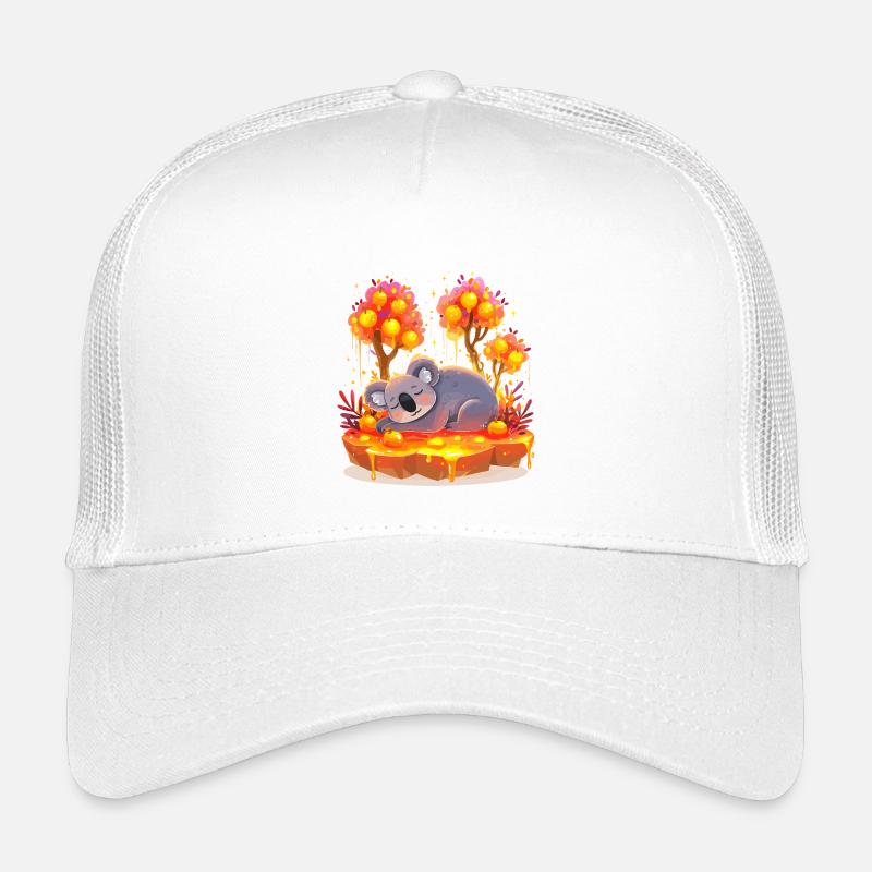 Koala câlin dans la forêt de miel Casquette trucker enfant