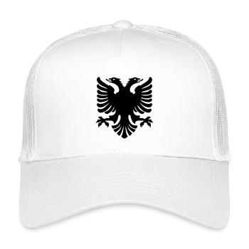 Shqipe Eagle – Albania Double Head National Flag - Kids’ Trucker Cap - white - Front