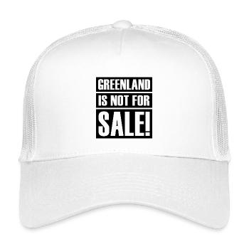 greenland is not for sale Design - Kids’ Trucker Cap - white - Front