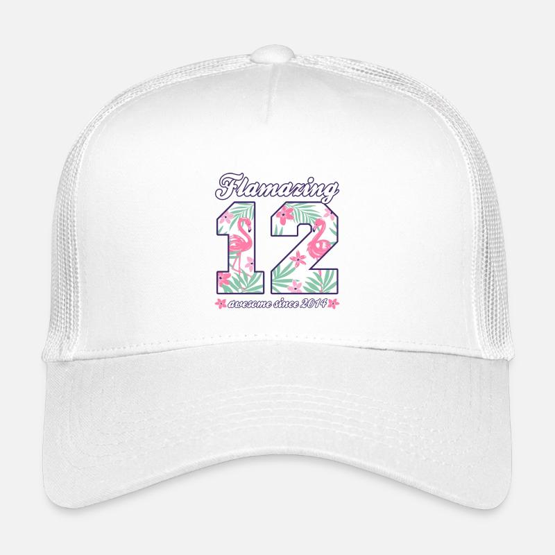 12. Geburtstag 2026 Flamingos Mädchen Geschenkidee Kinder Trucker-Cap