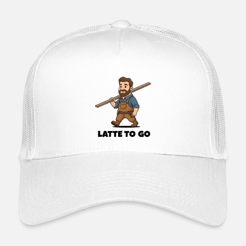 Latte to go - Kinder Trucker-Cap - Weiß