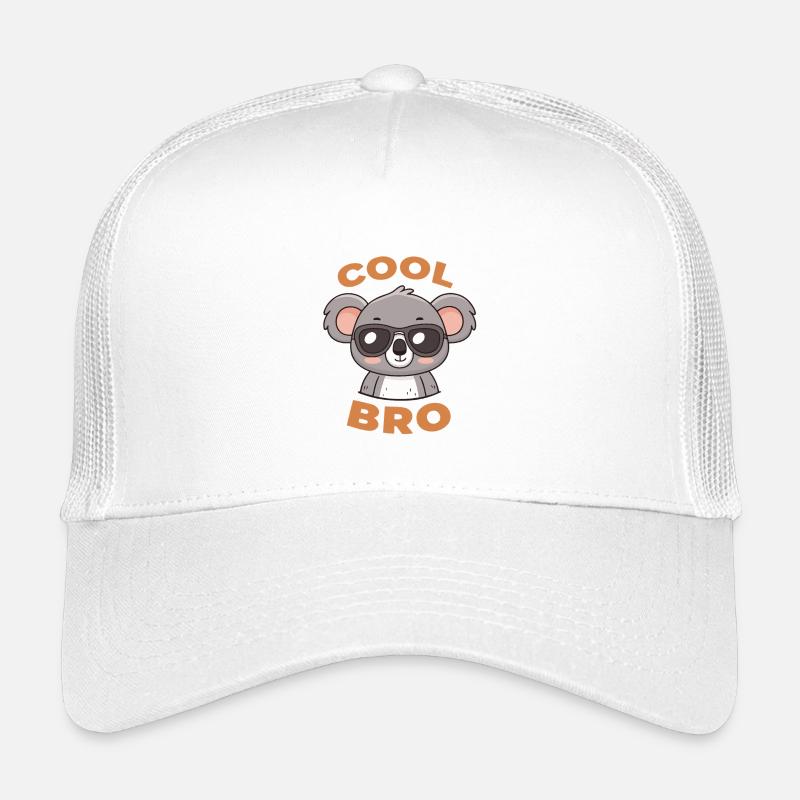 Koala Cool Bro avec lunettes Casquette trucker enfant
