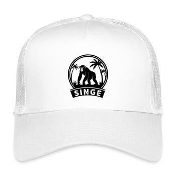 Affe - Kinder Trucker-Cap - Weiß - Vorne