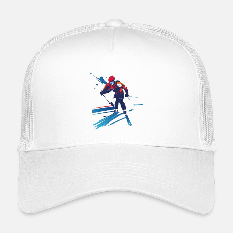 Biathlète dans le tourbillon de couleurs Casquette trucker enfant