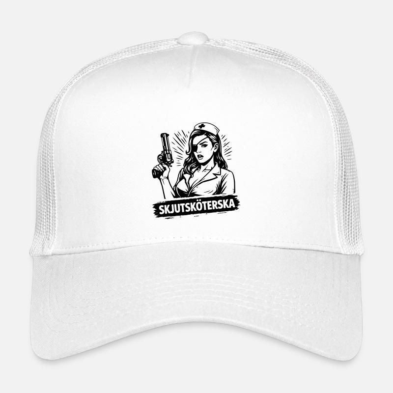 Erschießende Krankenschwester - Kinder Trucker-Cap - Weiß