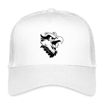 Wütender Adlerkopf – Tattoo Look - Kinder Trucker-Cap - Weiß - Vorne
