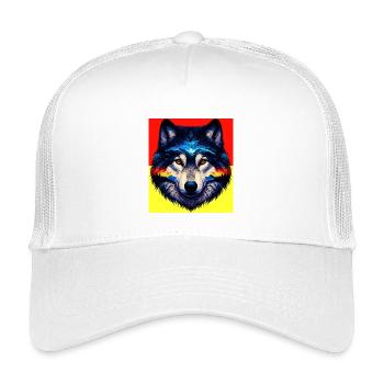 Loup - Casquette trucker enfant - blanc - Devant