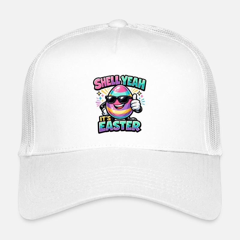 Shell yes It's Easter Easter Saying Hell yes Kids’ Trucker Cap