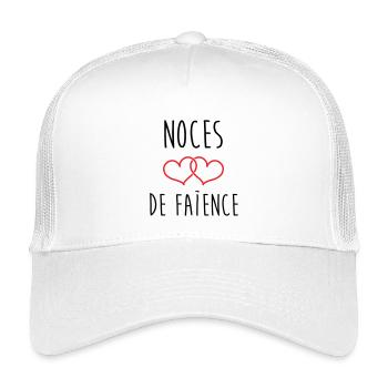 earthenware wedding 9 years of marriage - Kids’ Trucker Cap - white - Front