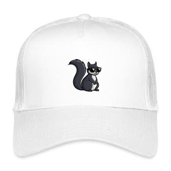 Cool Squirrel Dark Glasses - Kids’ Trucker Cap - white - Front