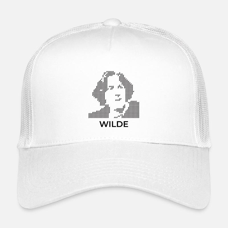 Pixelated Oscar Wilde Portrait Kids’ Trucker Cap