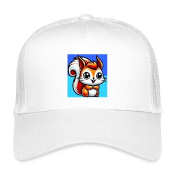 écureuil - Casquette trucker enfant - blanc - Devant