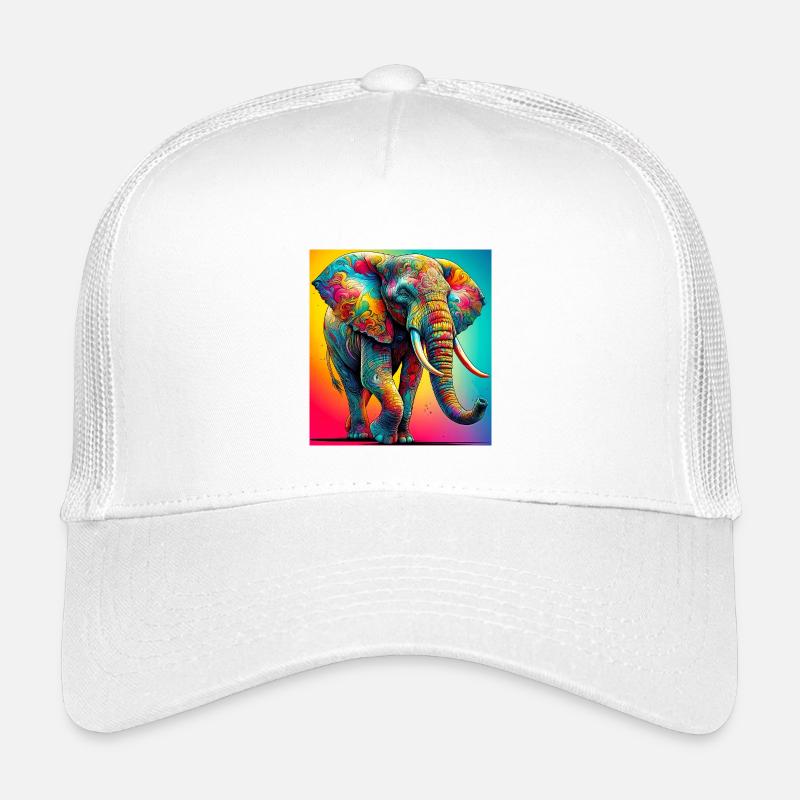 Elefant - Kinder Trucker-Cap - Weiß