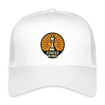 Roi de l'Échiquier : Maître des Cases Fortes - Casquette trucker enfant - blanc - Devant