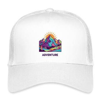 Vivid Summit-Abenteuer - Kinder Trucker-Cap - Weiß - Vorne