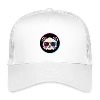 Neon Panda Sunglasses - Kids’ Trucker Cap - white - Front