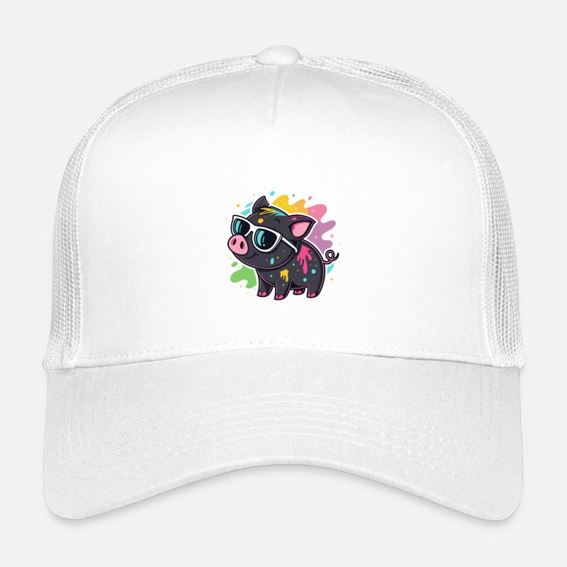Pig Art Spray und Gläser Kinder Trucker-Cap