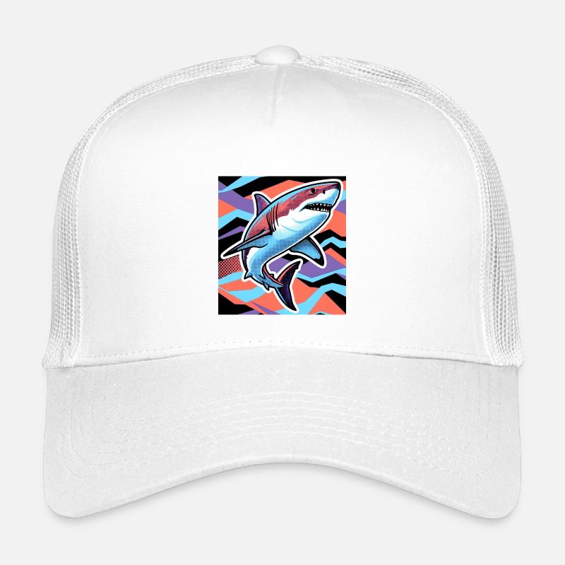 Hai - Kinder Trucker-Cap - Weiß