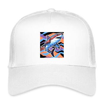 Hai - Kinder Trucker-Cap - Weiß - Vorne