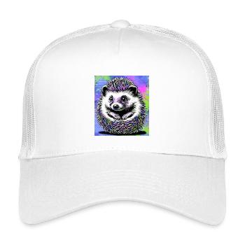 Igel - Kinder Trucker-Cap - Weiß - Vorne