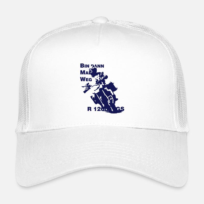 Bin dann Mal Weg - Kinder Trucker-Cap - Weiß