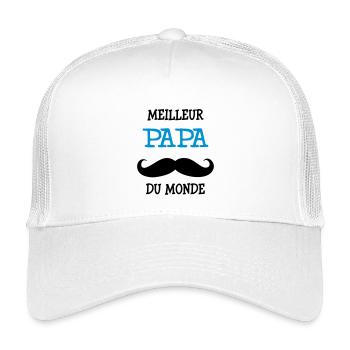 Best Dad World - Kids’ Trucker Cap - white - Front