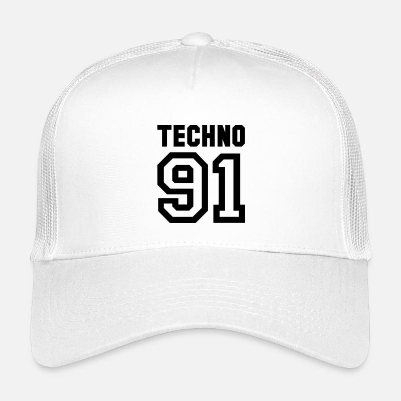 TECHNO Rave Techno 90s 90er Kinder Trucker-Cap