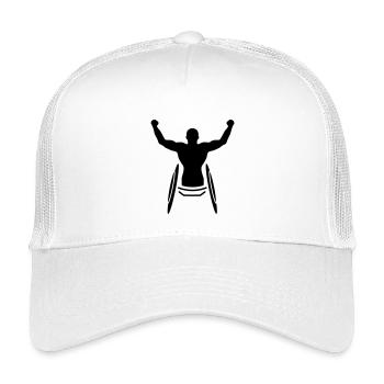 Ein Athlet im Rollstuhl - Kinder Trucker-Cap - Weiß - Vorne