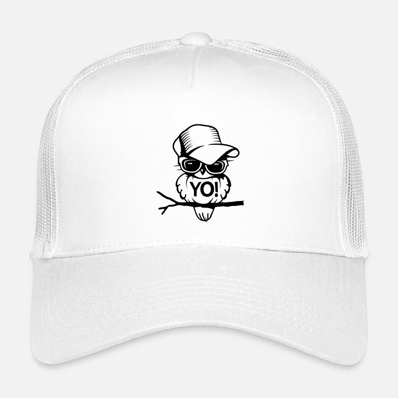 Vogel mit Brille und Baseballcap Kinder Trucker-Cap