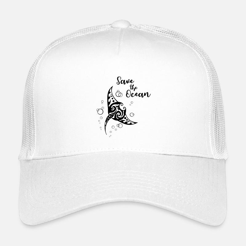 Save the Ocean - Manta - Kinder Trucker-Cap - Weiß