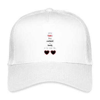 Heureux Libre Confus & Solitaire - Casquette trucker enfant - blanc - Devant