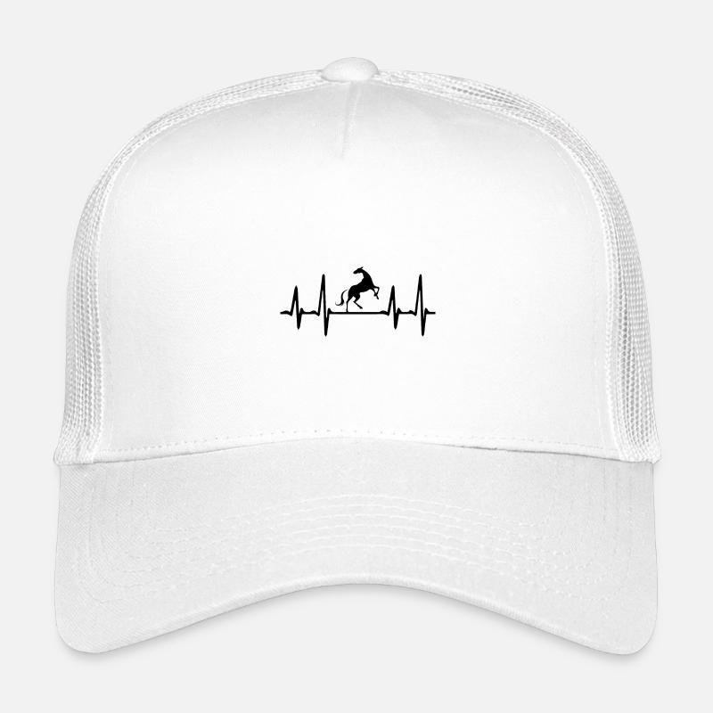 Stroke Horse - Kids’ Trucker Cap - white