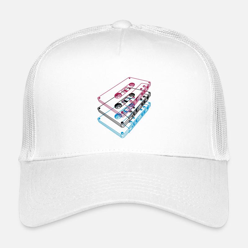 Cassette 3D – Mixtape rétro Perspective vintage Casquette trucker enfant