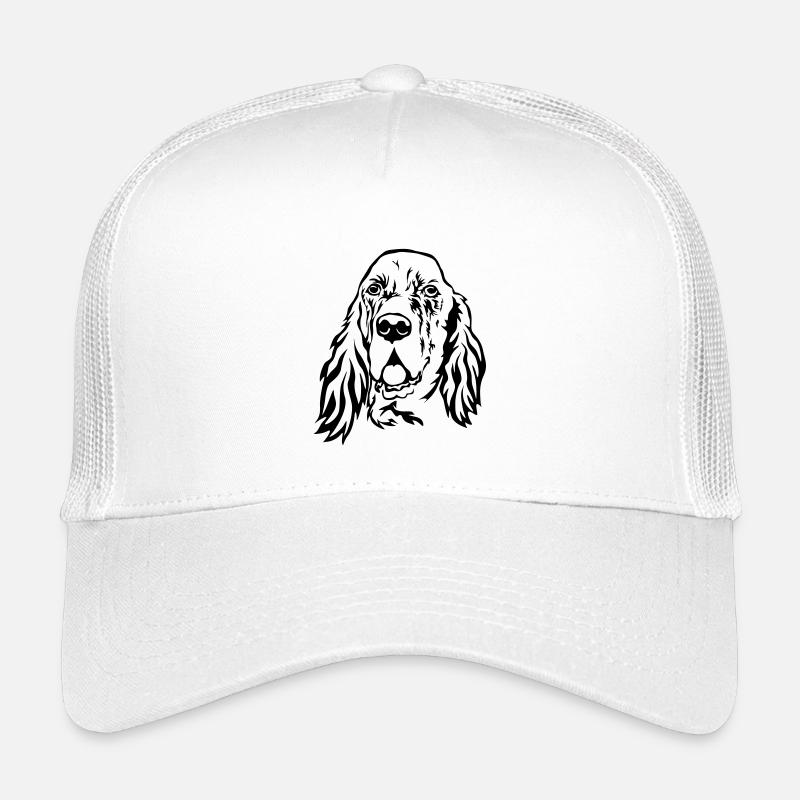 Tête de setter anglais - Casquette trucker enfant - blanc