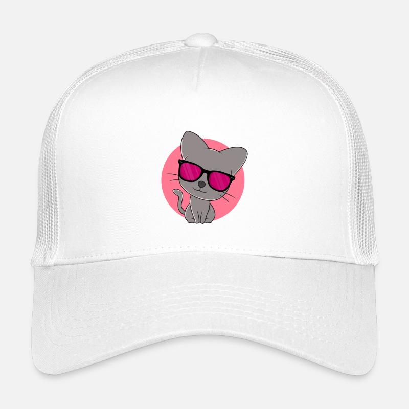 Süßes graues Kätzchen Kinder Trucker-Cap