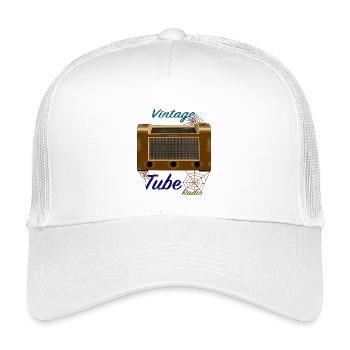 d’occasion, vieille radio à tube - Casquette trucker enfant - blanc - Devant