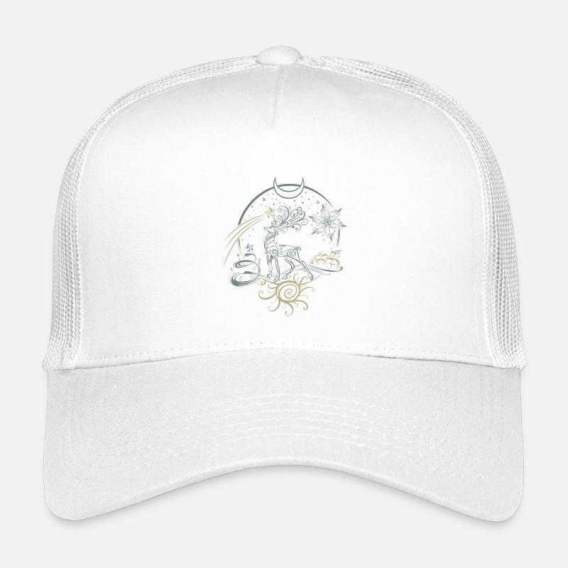Deer Antler Christmas Yule Night Kids’ Trucker Cap