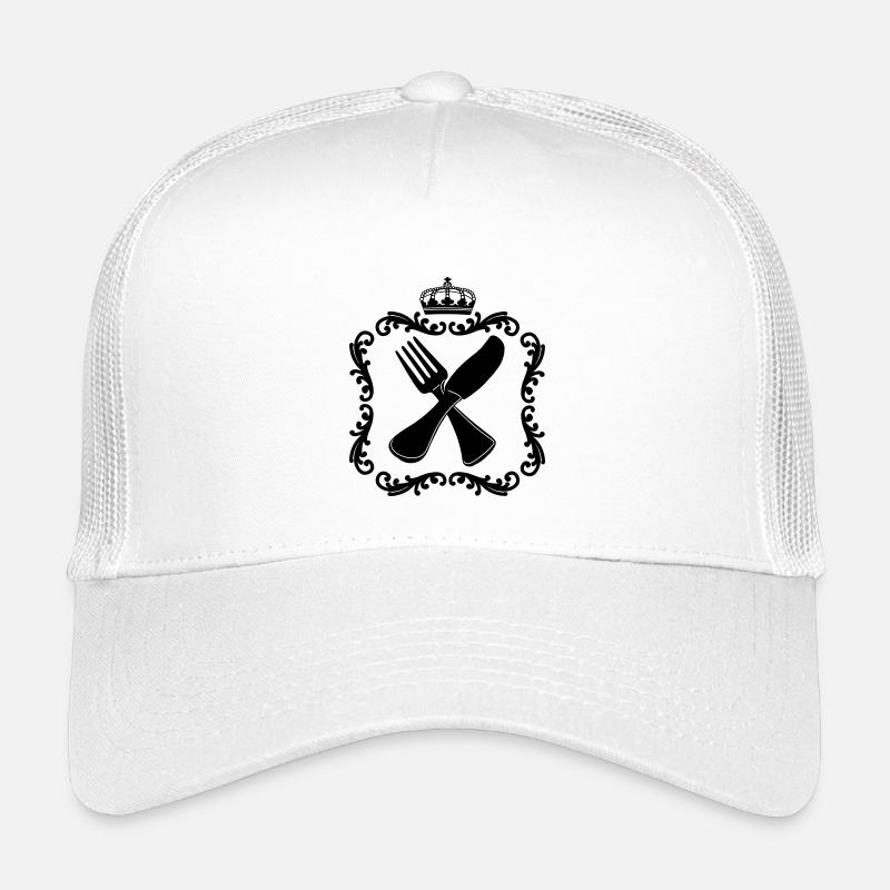 Cadre de couverts avec couronne pour logo de restaurant Casquette trucker enfant