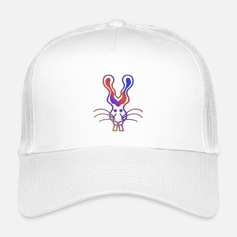 Angry Rabbit - Kinder Trucker-Cap - Weiß