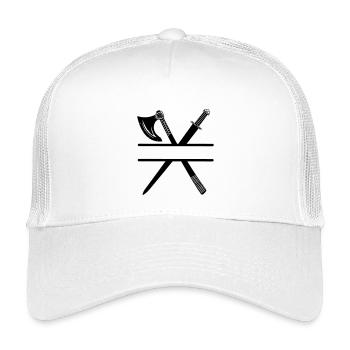 Épée de hache viking - Casquette trucker enfant - blanc - Devant