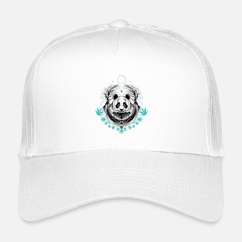 Panda Panda Bear Tattoo with Bamboo Kids’ Trucker Cap