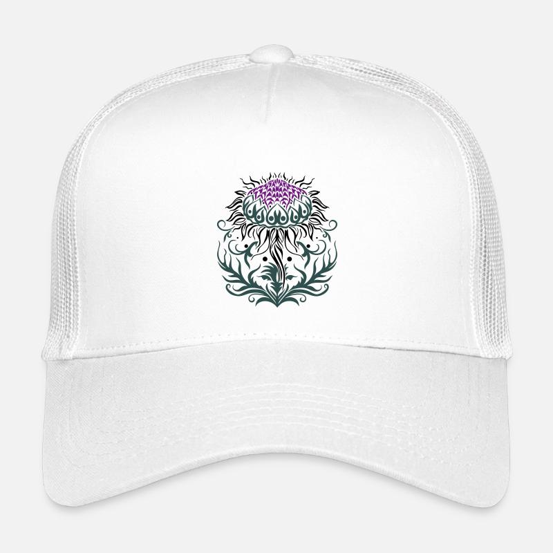 Distel lila Thistle - Kinder Trucker-Cap - Weiß