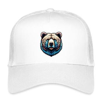 Bär - Kinder Trucker-Cap - Weiß - Vorne