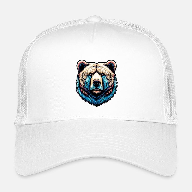Bär - Kinder Trucker-Cap - Weiß