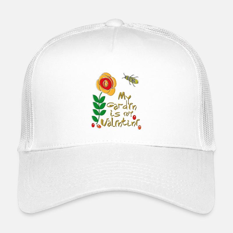 my Garden is my Valentine - Kinder Trucker-Cap - Weiß