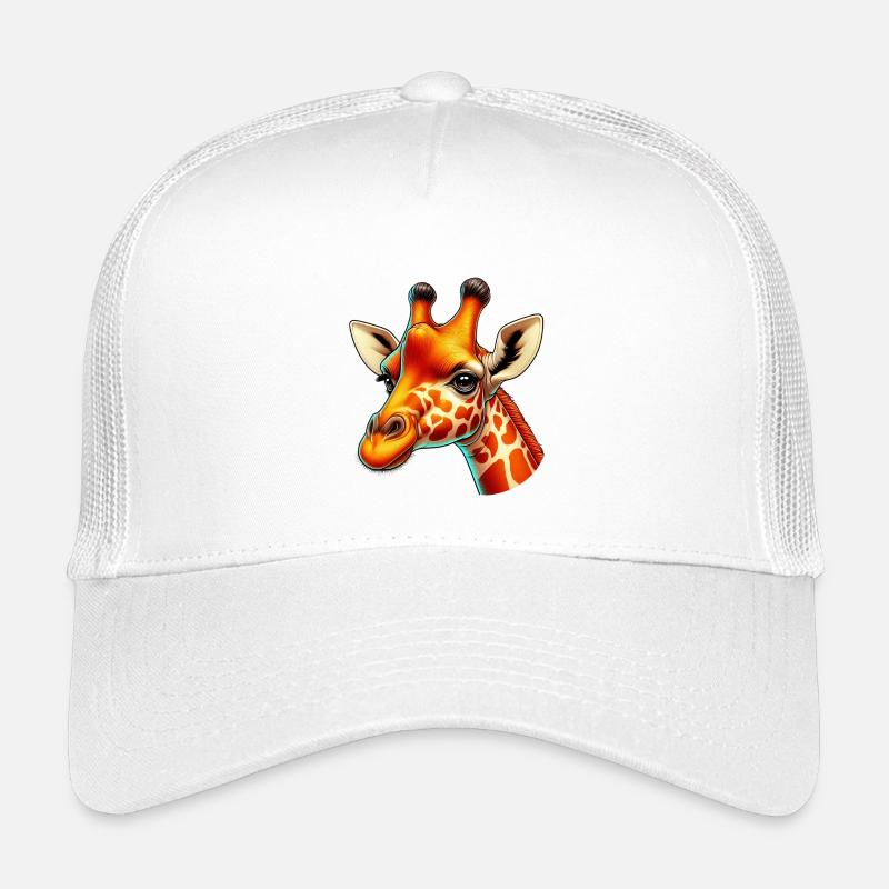 Giraffe - Kinder Trucker-Cap - Weiß