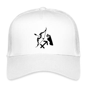 Signe du zodiaque Sagittaire - Casquette trucker enfant - blanc - Devant