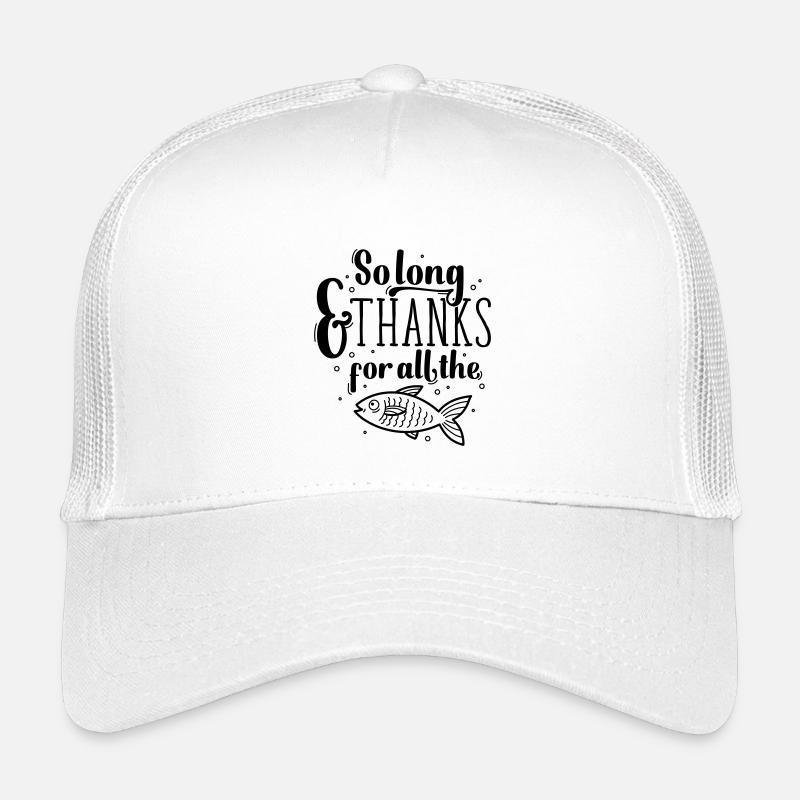 So long and thanks - Kinder Trucker-Cap - Weiß